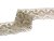 Linen bobbin lace 81289, width 53 mm, 100% linen natural