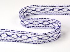 Paličkovaná  vsadka 75305 (bílá/purpurová)