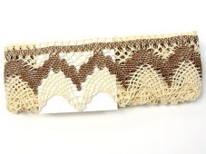 Paličkovaná krajka 75256 (režná/tmavě béžová)