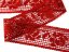 Cotton bobbin lace insert 75269, width 53 mm, light wine
