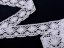 Cotton bobbin lace 75032, width 45 mm, white