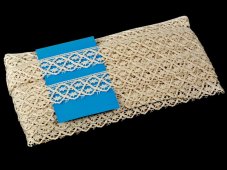 Cotton bobbin lace 75173, width 26 mm, ecru