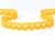 Cotton bobbin lace 75259, width 17 mm, dark yellow