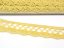 Cotton bobbin lace 75099, width 18 mm, light yellow