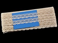 Cotton bobbin lace 75133, width 19 mm, ecru
