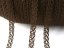 Cotton bobbin lace 75405, width 10 mm, dark brown
