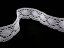 Cotton bobbin lace 75032, width 45 mm, white