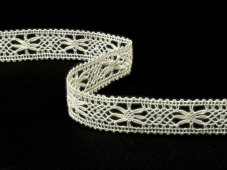 Cotton bobbin lace 75620, width 17 mm, ecru