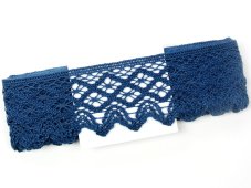 Paličkovaná  krajka 75293 (mořská modrá)