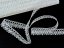 Linen bobbin lace 75239, width 19 mm, 100% linen bleached