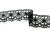 Cotton bobbin lace 75238, width 51 mm, black