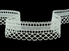 Cotton bobbin lace 82169, width 35 mm, ecru