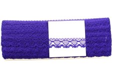 Cotton bobbin lace 75133, width 19 mm, purple
