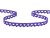 Cotton bobbin lace 75361, width 9 mm, purple