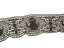 Cotton bobbin lace 75061, width 63 mm, dark brown
