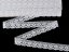 Cotton bobbin lace 75306, width 19 mm, white