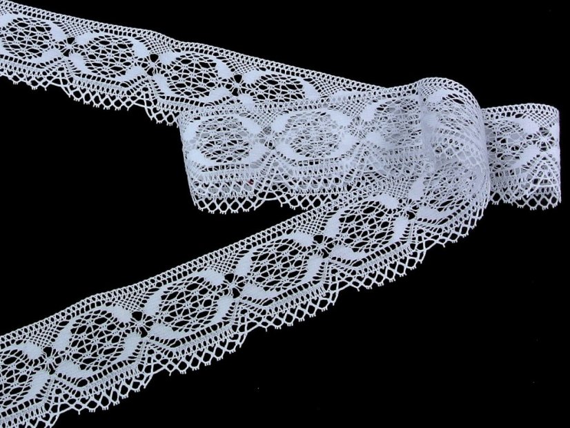 Paličkovaná krajka 81829 (bílá)
