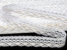 Paličkovaná krajka 75081 (bílá/Lurex zlatý)