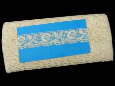 Cotton bobbin lace 81054, width 26 mm, raw