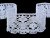 Cotton bobbin lace 75262, width 80 mm, white