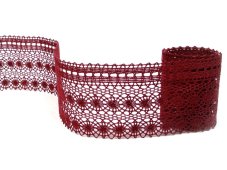 Cotton bobbin lace 82240 cranberry