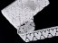 Cotton bobbin lace 75438, width 50 mm, white