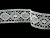 Cotton bobbin lace insert 82340, width 55 mm, white