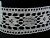 Linen bobbin lace insert 75254, width 48 mm, 100% linen bleached