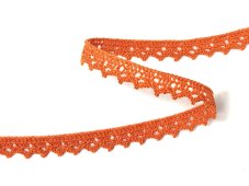 Paličkovaná  krajka 75633 (oranžová)