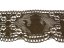 Cotton bobbin lace 75061, width 63 mm, dark brown