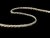 Cotton bobbin lace 75481, width 6 mm, white/ Lurex gold