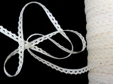 Cotton bobbin lace 75361, width 9 mm, ivory II.