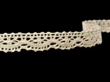 Cotton bobbin lace 75395, width 16 mm, ecru