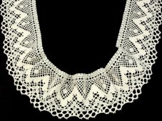 Cotton bobbin lace 75574, width 70 mm, ecru