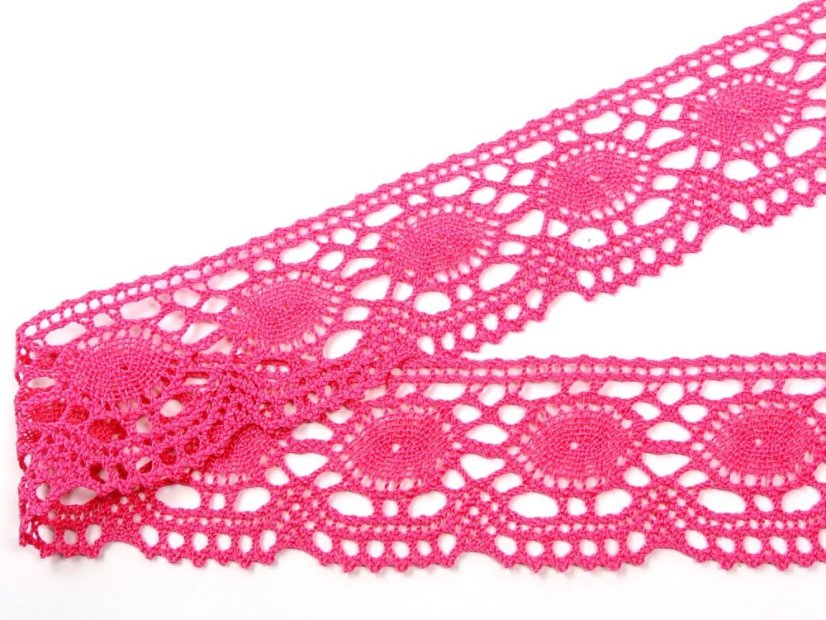 Paličkovaná krajka 75032 (fuchsiová)