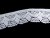 Cotton bobbin lace 75098, width 45 mm, white