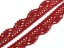 Cotton bobbin lace 75423, width 26 mm, dark wine