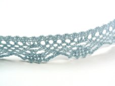 Cotton bobbin lace 75423 sky blue