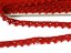 Cotton bobbin lace 75535, width 12 mm, light wine