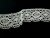 Linen bobbin lace 82339, width 58 mm, 100% linen bleached
