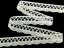 Cotton bobbin lace 75099, width 18 mm, cream