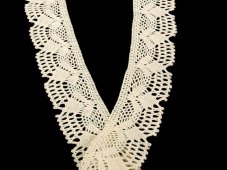 Cotton bobbin lace 75098, width 45 mm, ecru