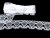 Cotton bobbin lace 75133, width 19 mm, white