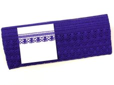 Cotton bobbin lace 81017, width 19 mm, purple