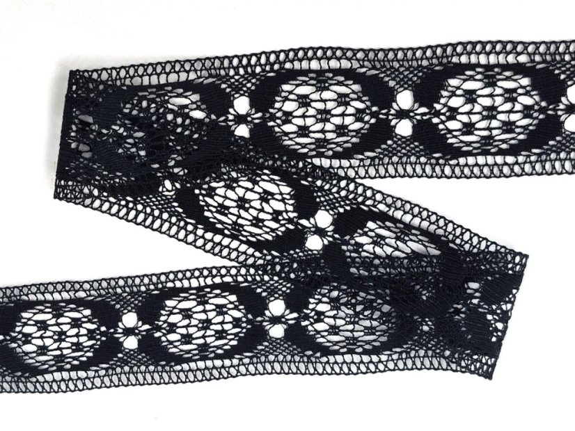 Paličkovaná  vsadka 81830 (černá)