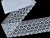 Cotton bobbin lace 81146, width 110 mm, white