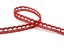 Cotton bobbin lace 73012, width 10 mm, cranberry