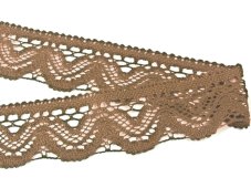Paličkovaná krajka 75301 (světle hnědá)
