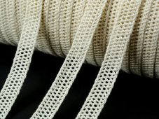 Cotton bobbin lace insert 75212, width 13 mm, ecru
