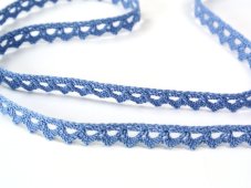 Cotton bobbin lace 75361, width 9 mm, sky blue